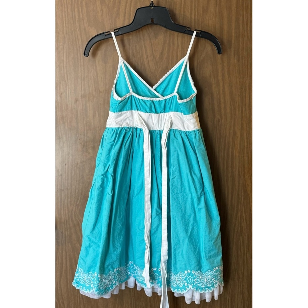 Blue Butterfly Girl's Dress - Picture 5 of 8